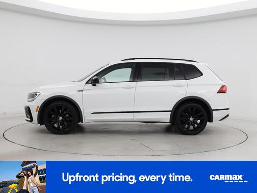 White 2021 Volkswagen Tiguan SE R-Line Black