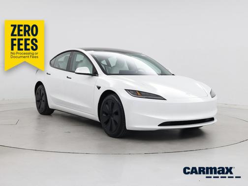 White 2025 Tesla Model 3 Long Range