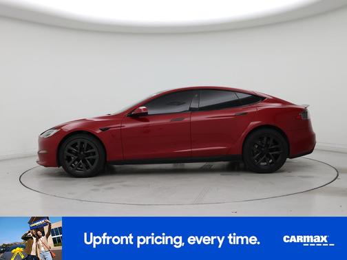 Red 2021 Tesla Model S Plaid
