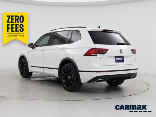 White 2020 Volkswagen Tiguan SE R-Line Black