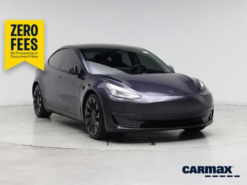 Gray 2021 Tesla Model 3 Performance