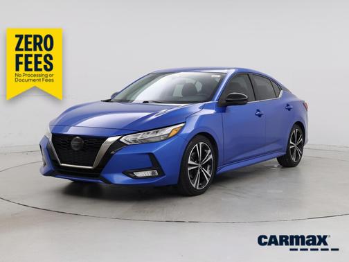 Blue 2021 Nissan Sentra SR