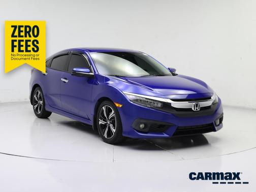 Blue 2017 Honda Civic Touring