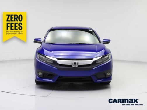 Blue 2017 Honda Civic Touring