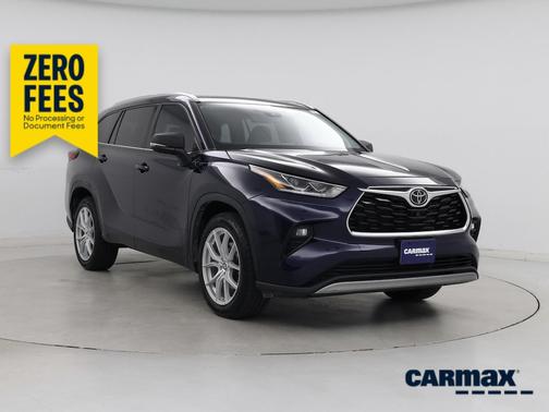Blue 2022 Toyota Highlander Platinum