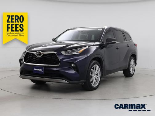 Blue 2022 Toyota Highlander Platinum