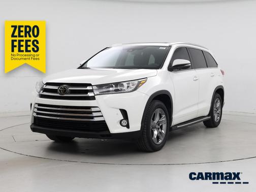 White 2018 Toyota Highlander Limited