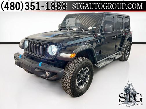 Black Clearcoat 2024 Jeep Wrangler 4xe Rubicon X
