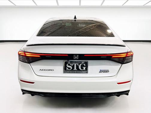 White 2025 Honda Accord Hybrid Sport-L