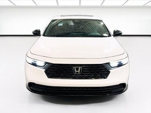 White 2025 Honda Accord Hybrid Sport-L