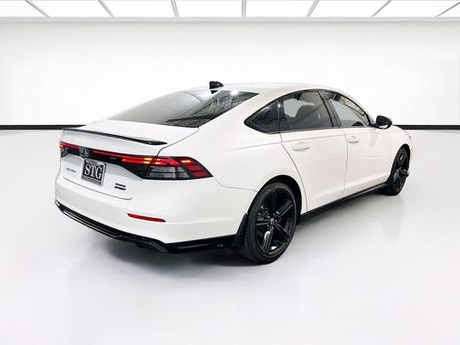 White 2025 Honda Accord Hybrid Sport-L