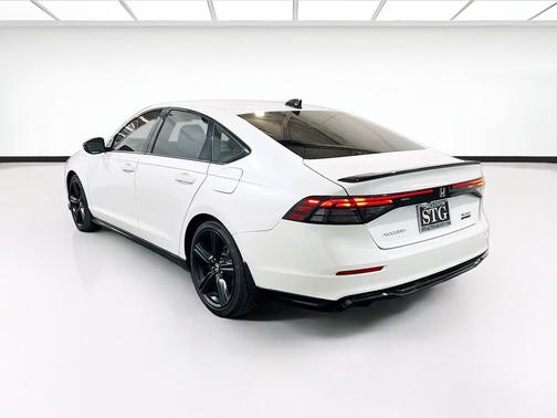 White 2025 Honda Accord Hybrid Sport-L