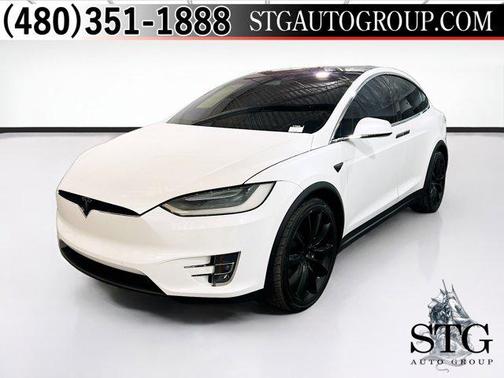 White 2019 Tesla Model X Long Range
