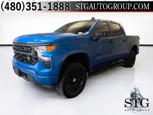 Glacier Blue Metallic 2023 Chevrolet Silverado 1500 Custom