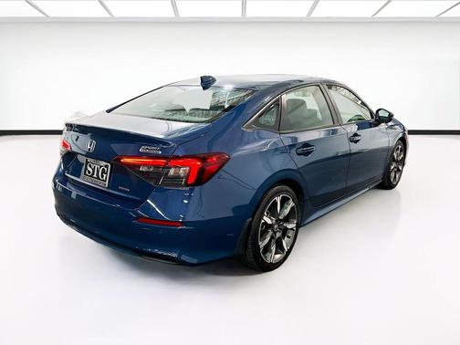 Blue 2025 Honda Civic Hybrid Sport Touring