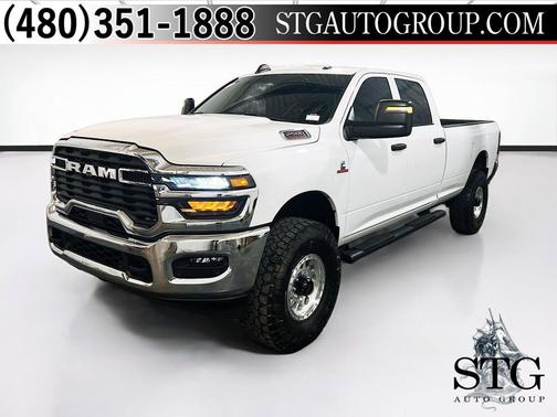Bright White Clearcoat 2025 RAM 2500 Tradesman Crew Cab 4x4 8' Box