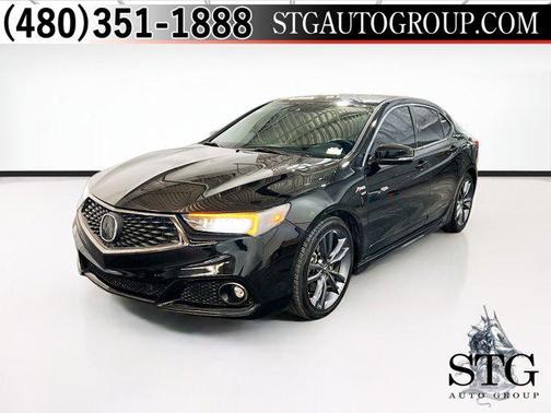 CRYSTAL BLACK PEARL 2018 Acura TLX V6