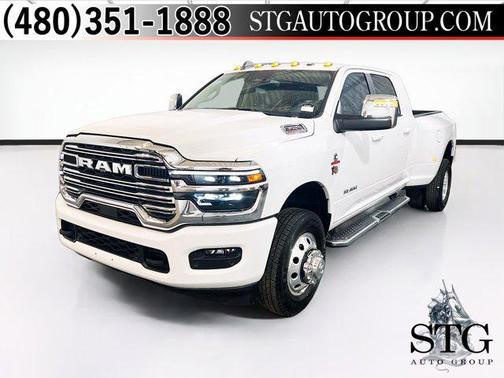 Bright White Clearcoat 2025 RAM 3500 Laramie Mega Cab 4x4 6'4' Box