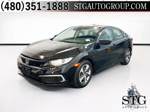 Black 2020 Honda Civic LX