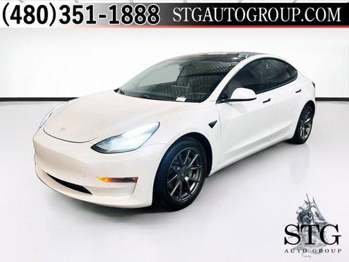 Pearl White Multi-Coat 2021 Tesla Model 3 Long Range