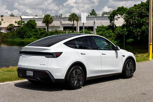 Pearl White Multi-Coat 2026 Tesla Model Y Long Range Launch Series