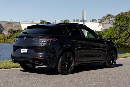 Vulcano Black Metallic 2024 Alfa Romeo Stelvio Quadrifoglio
