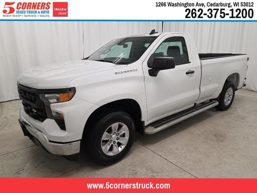 Summit White 2025 Chevrolet Silverado 1500 WT