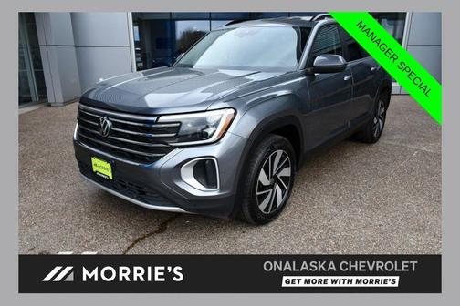 Silver Mist Metallic 2025 Volkswagen Atlas 2.0T SE w/Technology 4MOTION