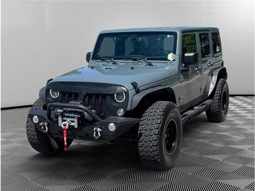 Gray 2014 Jeep Wrangler Unlimited Sahara