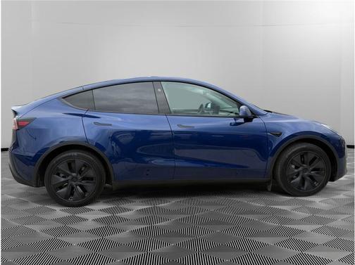 Blue 2025 Tesla Model Y Long Range