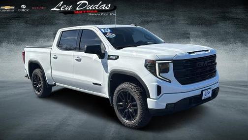 Summit White 2023 GMC Sierra 1500 Elevation