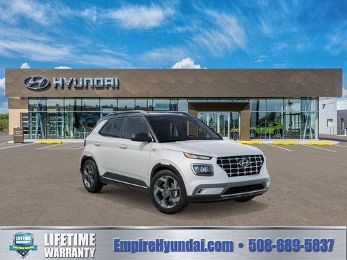 Lunar White w/Black Roof 2026 Hyundai VENUE SEL w/Two-Tone Roof