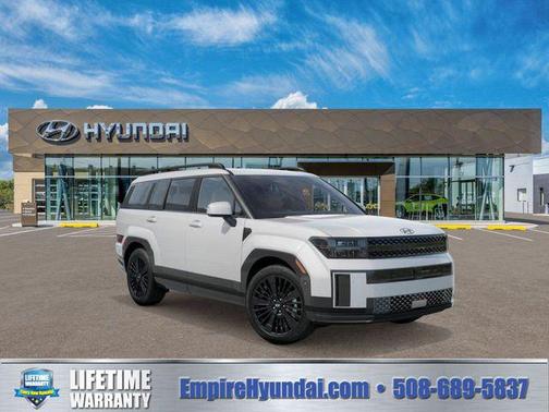Serenity White 2026 Hyundai SANTA FE HEV Calligraphy AWD
