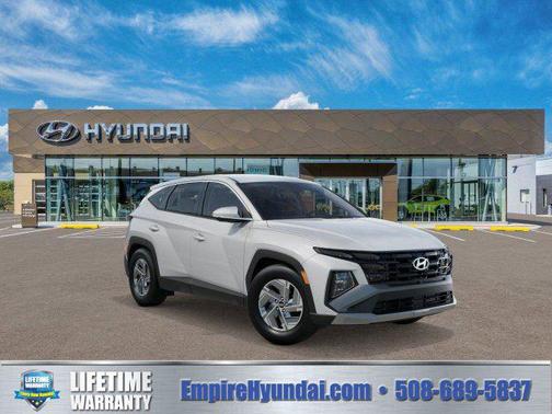 Creamy White Pearl 2026 Hyundai TUCSON Hybrid Blue SE