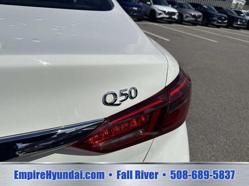 Pure White 2023 INFINITI Q50 3.0t LUXE