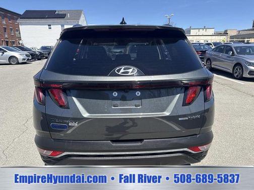 Amazon Gray 2024 Hyundai TUCSON Hybrid Blue