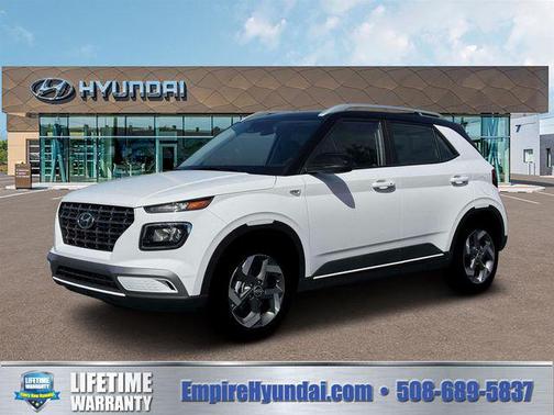 Lunar White w/Black Roof 2026 Hyundai VENUE SEL w/Two-Tone Roof