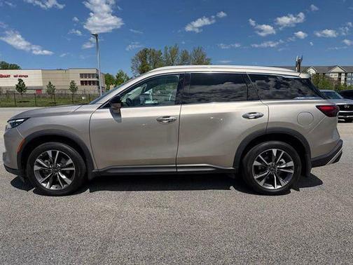 Warm Titanium 2024 INFINITI QX60 Luxe