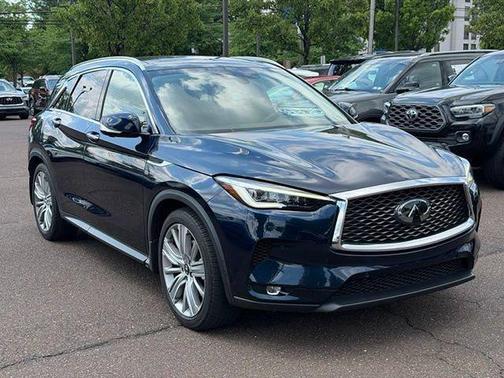 Hermosa Blue 2021 INFINITI QX50 SENSORY AWD