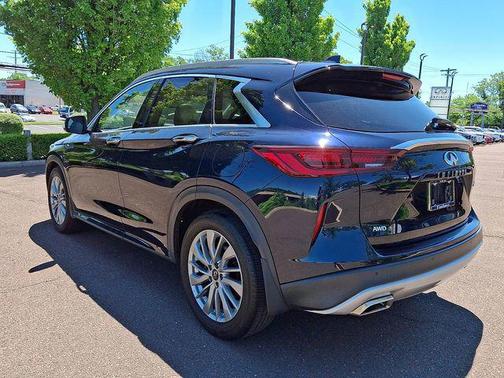 Hermosa Blue 2023 INFINITI QX50 LUXE AWD