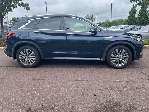 Hermosa Blue 2023 INFINITI QX50 LUXE AWD