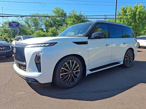 Radiant White/Black Obsidian 2026 INFINITI QX80 AUTOGRAPH AWD