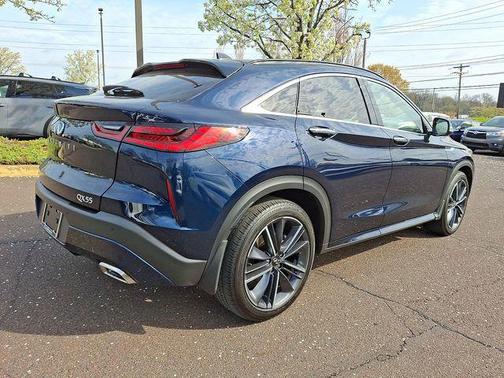 Hermosa Blue 2023 INFINITI QX55 ESSENTIAL