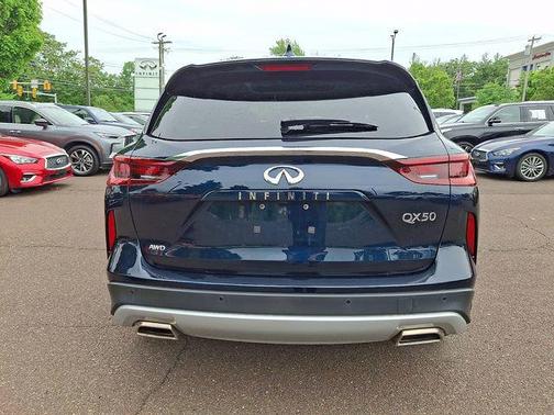 Hermosa Blue 2023 INFINITI QX50 LUXE AWD