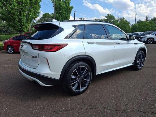 Radiant White 2025 INFINITI QX50 Sport AWD