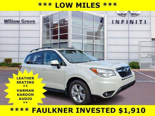 Satin White Pearl 2015 Subaru Forester 2.5i Limited