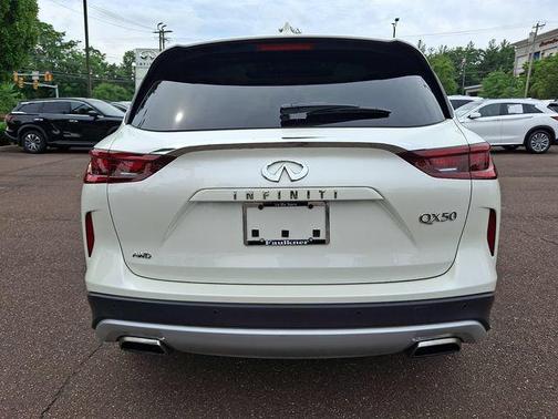 Majestic White 2022 INFINITI QX50 LUXE AWD