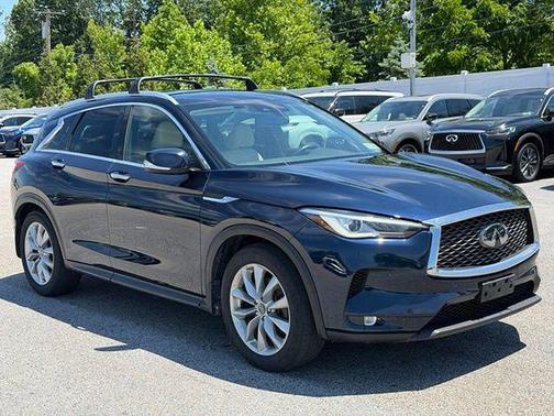 Hermosa Blue 2021 INFINITI QX50 LUXE AWD