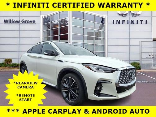 Majestic White 2023 INFINITI QX55 LUXE