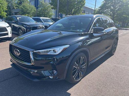 Black Obsidian 2021 INFINITI QX50 LUXE AWD